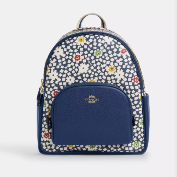 Coach Court Backpack With Floral Print # CBN23 - Picture 1 of 7